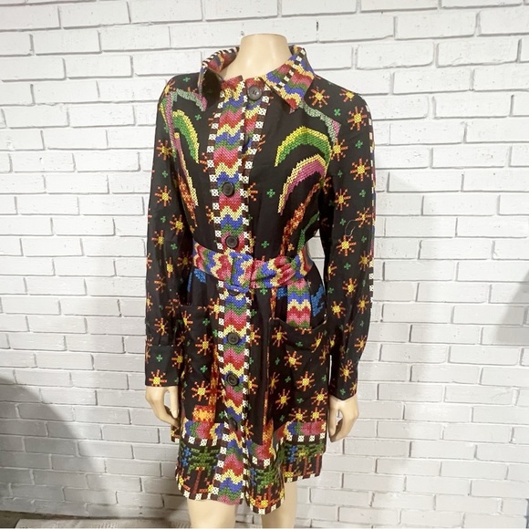 Farm Rio Colorful Patterned Women's Dress - Picture 1 of 8